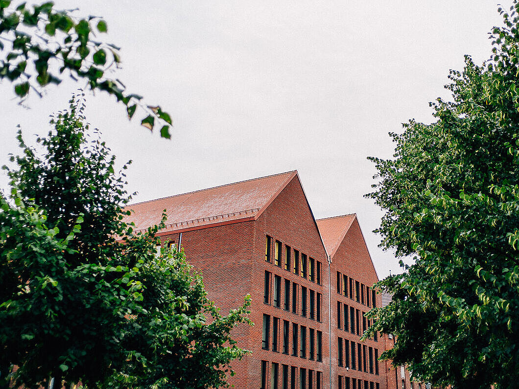 Blick auf die Bereichsbibliothek am Campus Loefflerstraße (ELP), © Till Junker, 2018